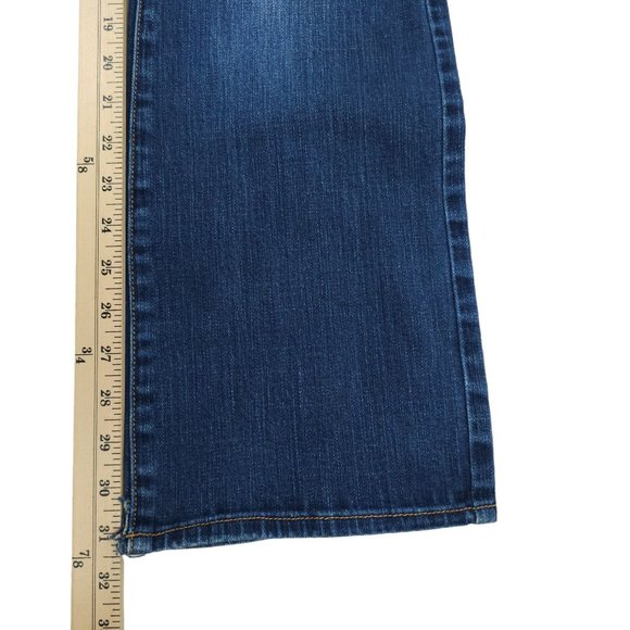 American Eagle Jeans Slim Boot Distressed Women Size 6 Stretch LowRise Dark Wash - Picture 10 of 12